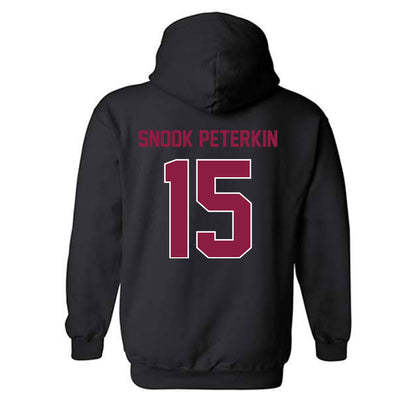 Virginia Tech - NCAA Football : Shamarius "Snook" Peterkin - Sports Shersey Hooded Sweatshirt-1
