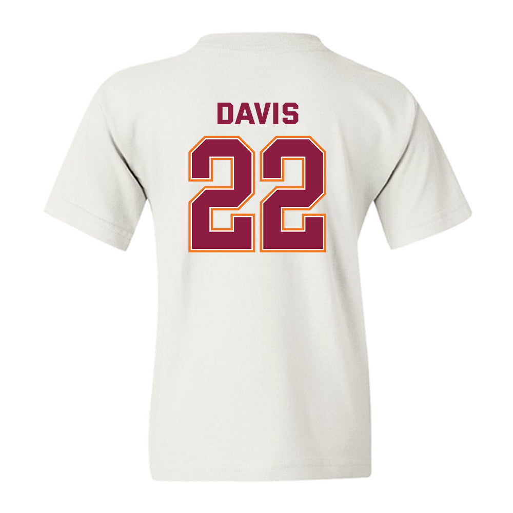 Virginia Tech - NCAA Men's Basketball : Solomon Davis - Sports Shersey Youth T-Shirt-1