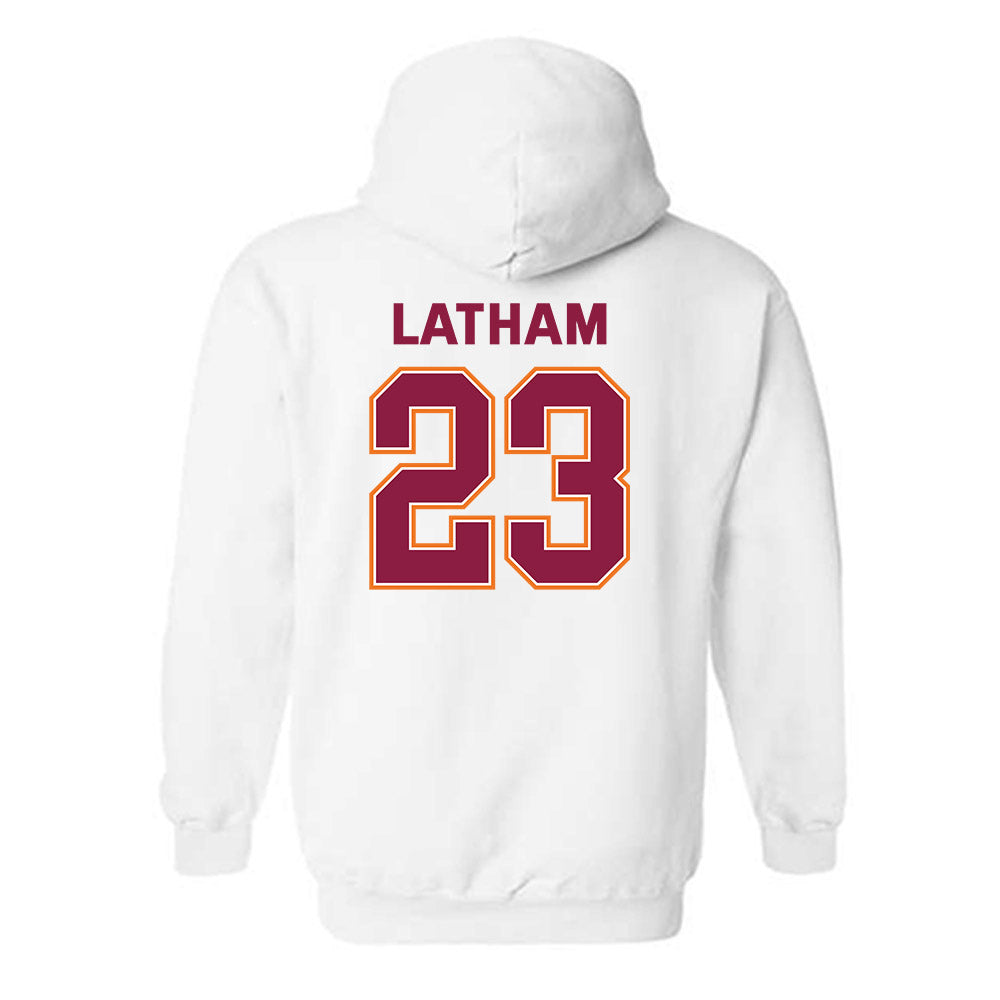 Virginia Tech - NCAA Women's Basketball : Alyssa Latham - Sports Shersey Hooded Sweatshirt-1