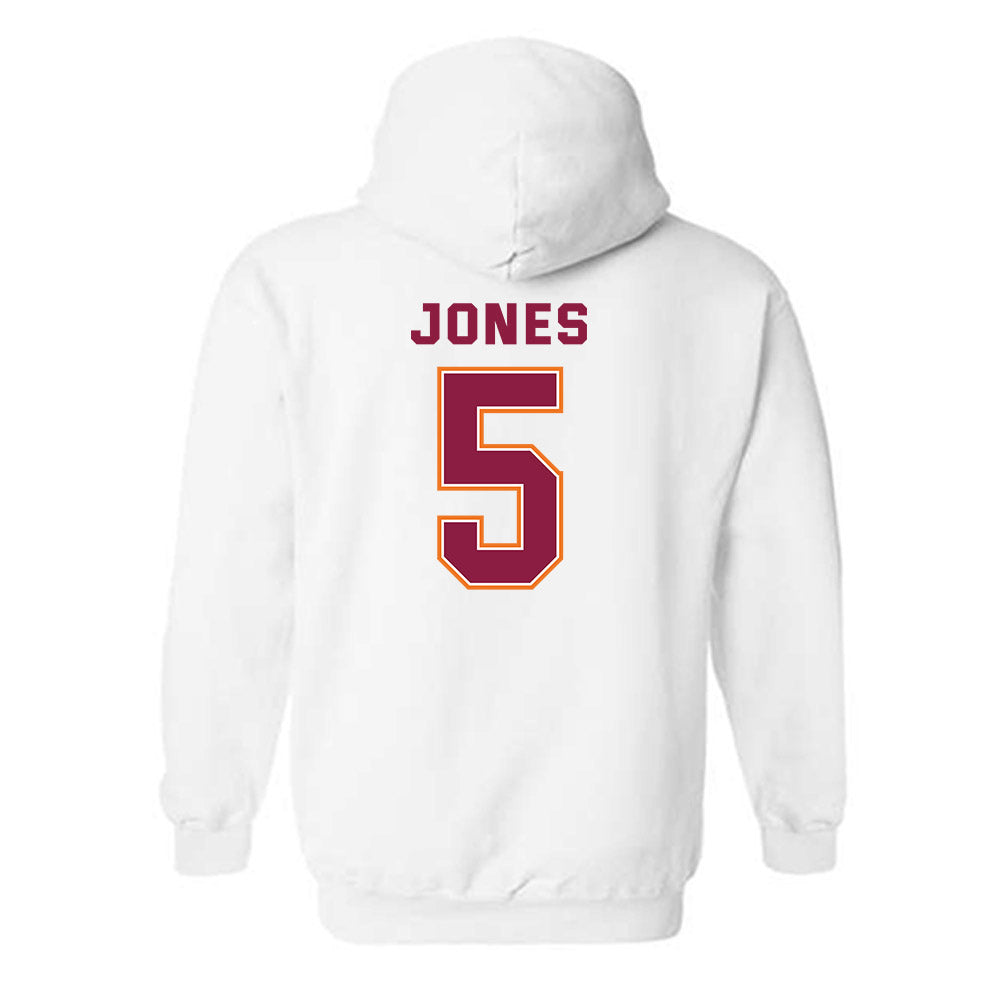 Virginia Tech - NCAA Men's Basketball : SinCere Jones - Sports Shersey Hooded Sweatshirt-1