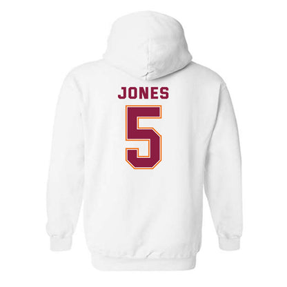 Virginia Tech - NCAA Men's Basketball : SinCere Jones - Sports Shersey Hooded Sweatshirt-1