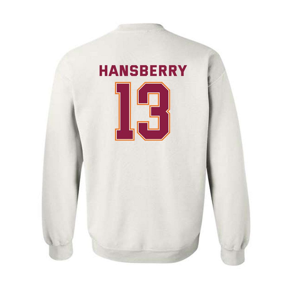 Virginia Tech - NCAA Men's Basketball : Amani Hansberry - Sports Shersey Crewneck Sweatshirt-1
