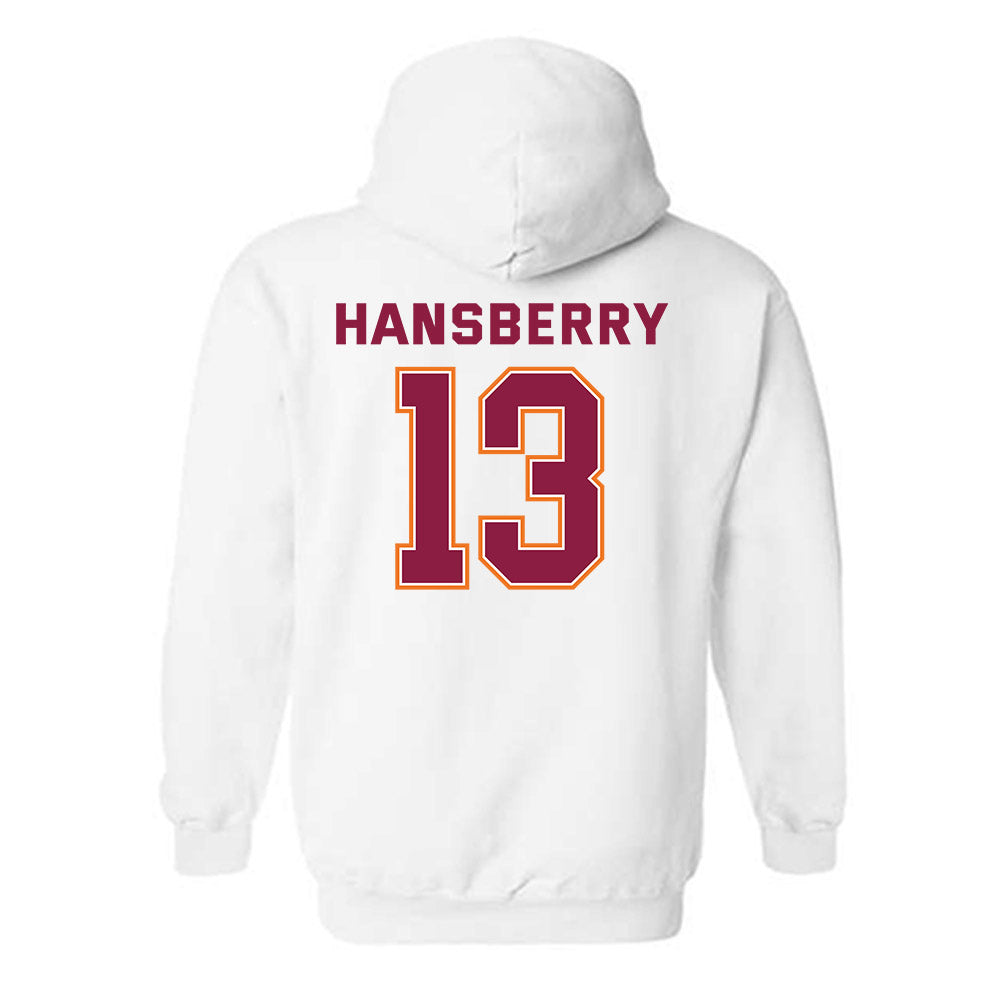 Virginia Tech - NCAA Men's Basketball : Amani Hansberry - Sports Shersey Hooded Sweatshirt-1