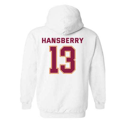 Virginia Tech - NCAA Men's Basketball : Amani Hansberry - Sports Shersey Hooded Sweatshirt-1