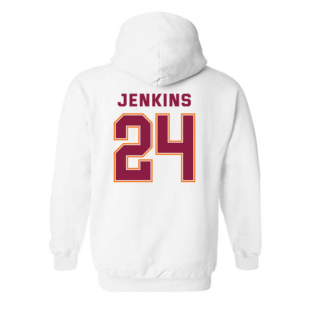 Virginia Tech - NCAA Women's Basketball : Amani Jenkins - Sports Shersey Hooded Sweatshirt-1