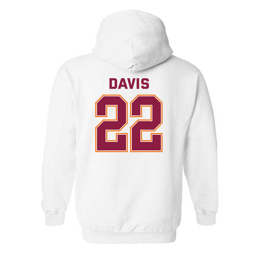 Virginia Tech - NCAA Men's Basketball : Solomon Davis - Sports Shersey Hooded Sweatshirt-1