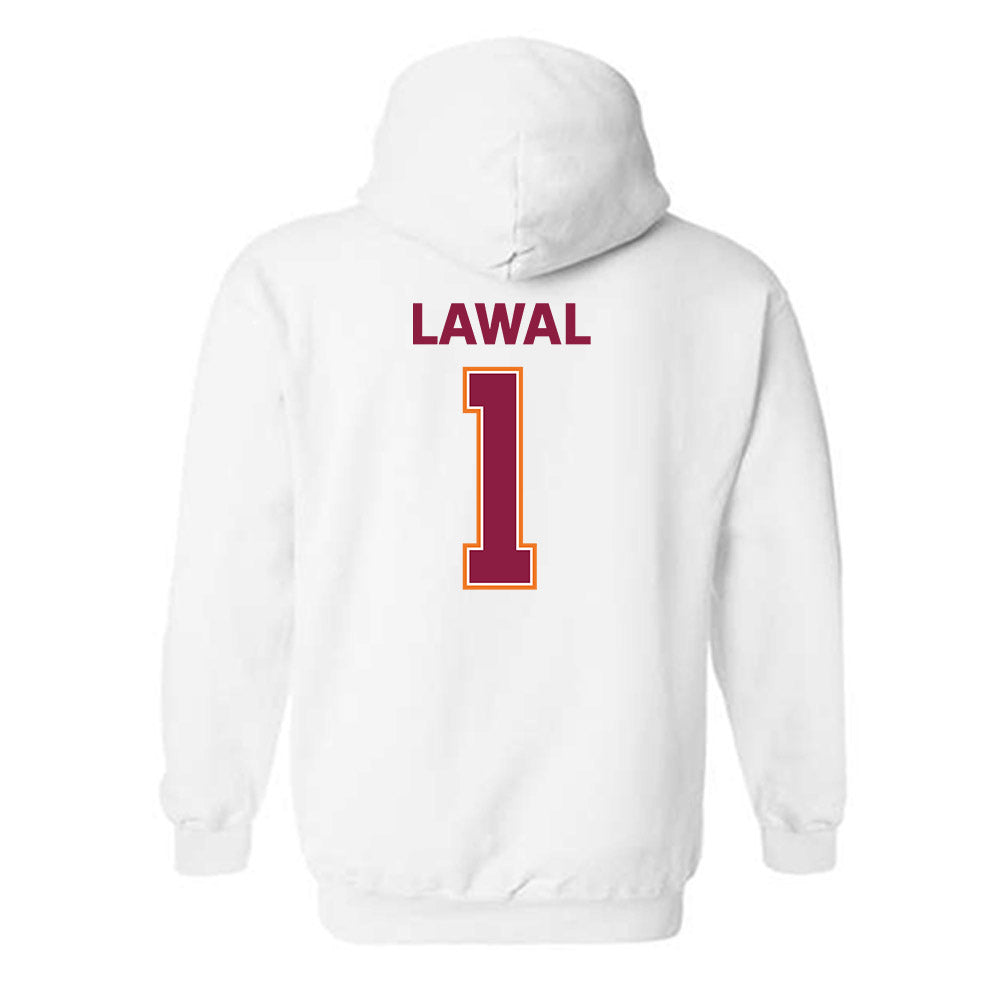 Virginia Tech - NCAA Men's Basketball : Tobi Lawal - Sports Shersey Hooded Sweatshirt-1