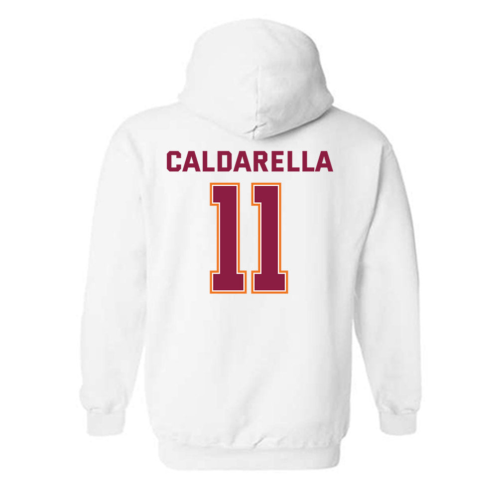 Virginia Tech - NCAA Men's Basketball : James Caldarella - Sports Shersey Hooded Sweatshirt-1