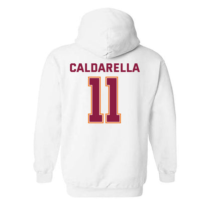Virginia Tech - NCAA Men's Basketball : James Caldarella - Sports Shersey Hooded Sweatshirt-1