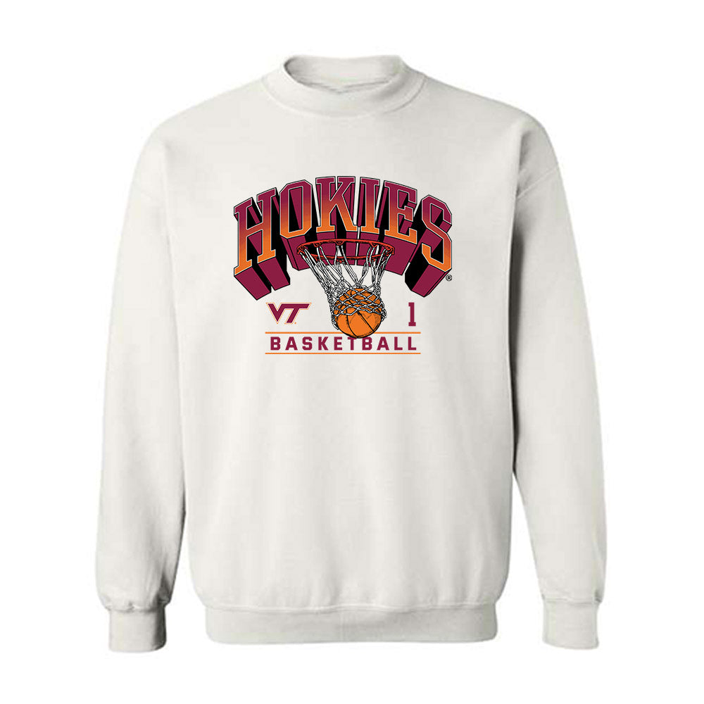 Virginia Tech - NCAA Women's Basketball : Carleigh Wenzel - Sports Shersey Crewneck Sweatshirt-0