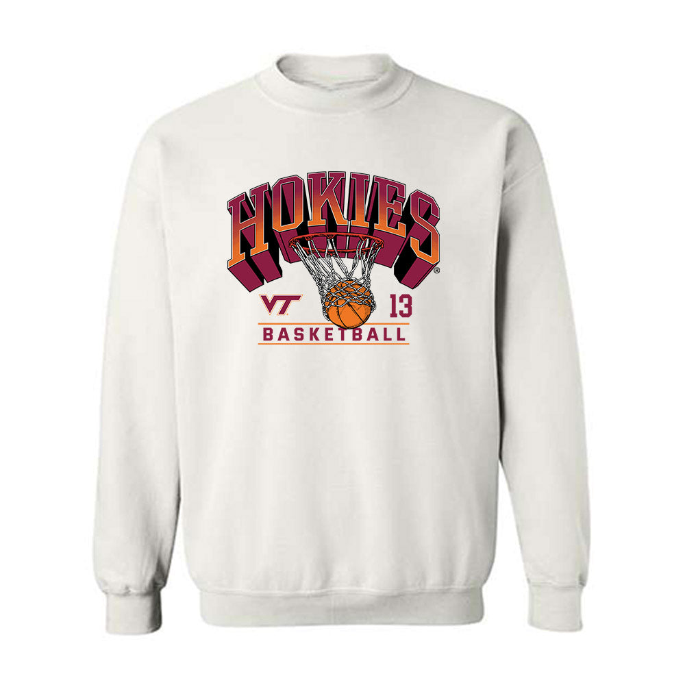 Virginia Tech - NCAA Men's Basketball : Amani Hansberry - Sports Shersey Crewneck Sweatshirt-0