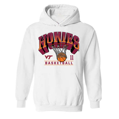 Virginia Tech - NCAA Women's Basketball : Lauren Hurst - Sports Shersey Hooded Sweatshirt-0
