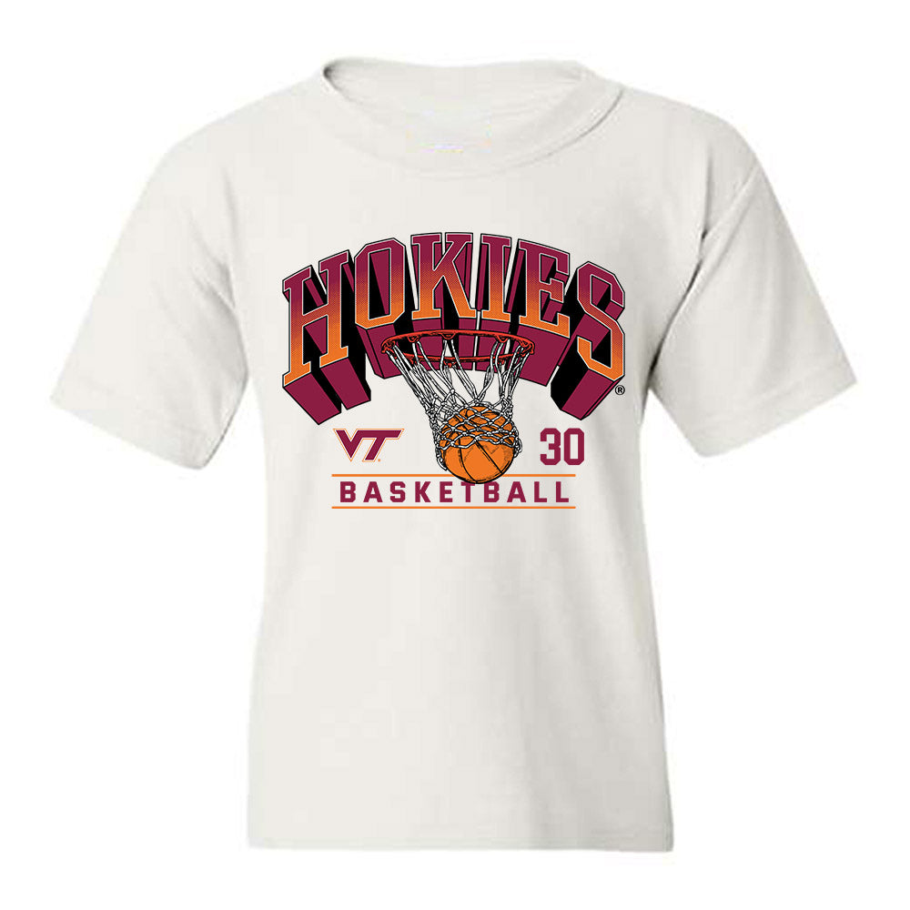 Virginia Tech - NCAA Women's Basketball : Aniya Trent - Sports Shersey Youth T-Shirt-0