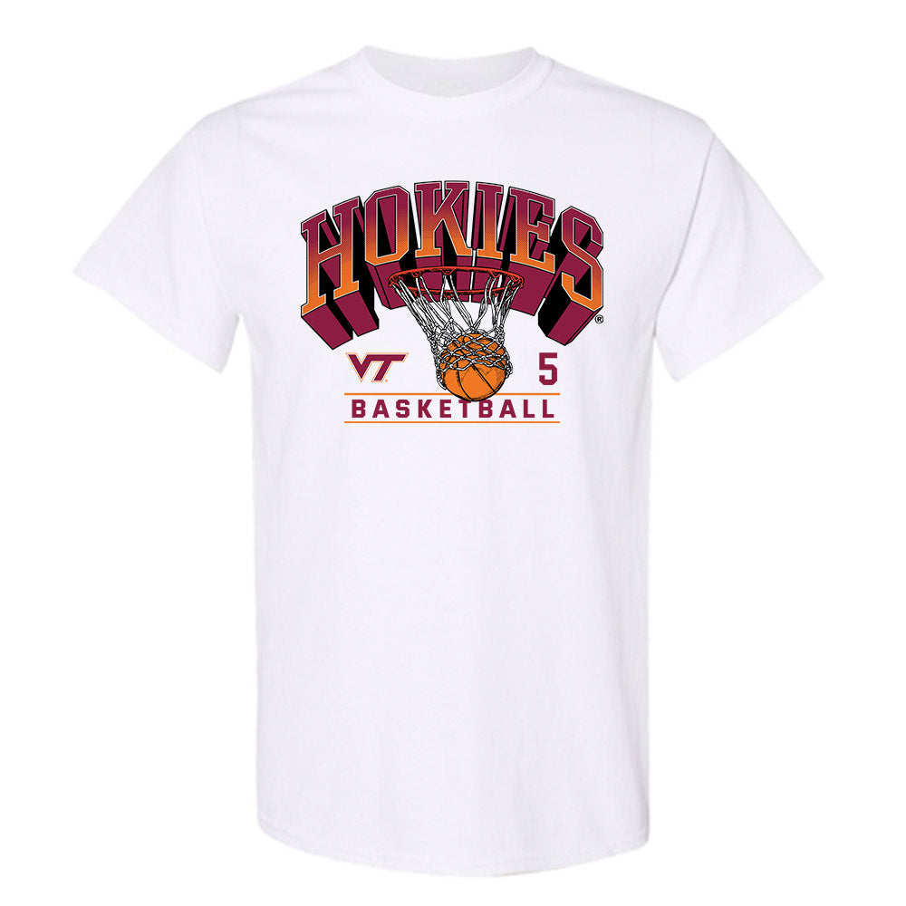 Virginia Tech - NCAA Men's Basketball : SinCere Jones - Sports Shersey T-Shirt-0