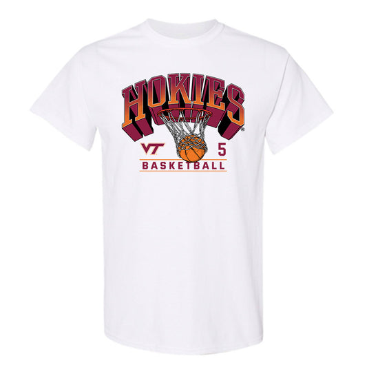 Virginia Tech - NCAA Men's Basketball : SinCere Jones - Sports Shersey T-Shirt-0