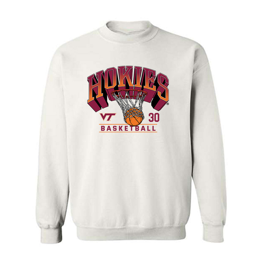 Virginia Tech - NCAA Women's Basketball : Aniya Trent - Sports Shersey Crewneck Sweatshirt-0