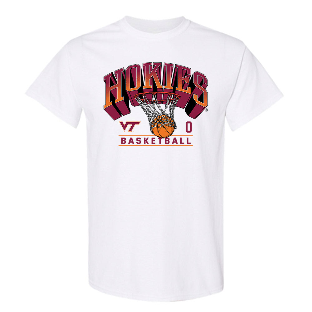 Virginia Tech - NCAA Men's Basketball : Jaylen Curry - Sports Shersey T-Shirt-0