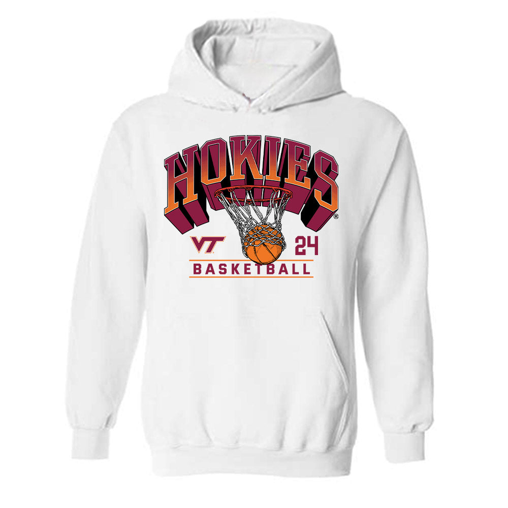 Virginia Tech - NCAA Women's Basketball : Amani Jenkins - Sports Shersey Hooded Sweatshirt-0