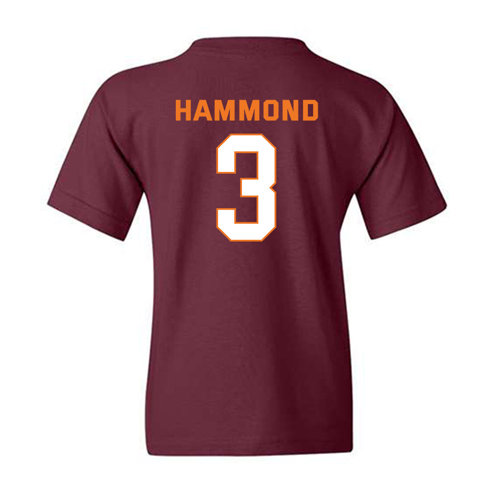Virginia Tech - NCAA Men's Basketball : Ben Hammond - Sports Shersey Youth T-Shirt-1