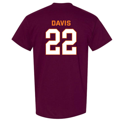 Virginia Tech - NCAA Men's Basketball : Solomon Davis - Sports Shersey T-Shirt-1