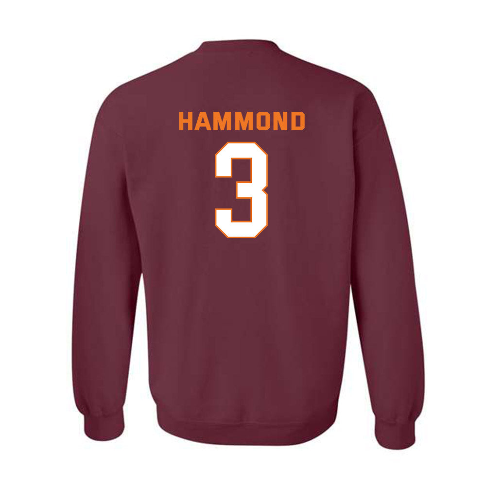 Virginia Tech - NCAA Men's Basketball : Ben Hammond - Sports Shersey Crewneck Sweatshirt-1