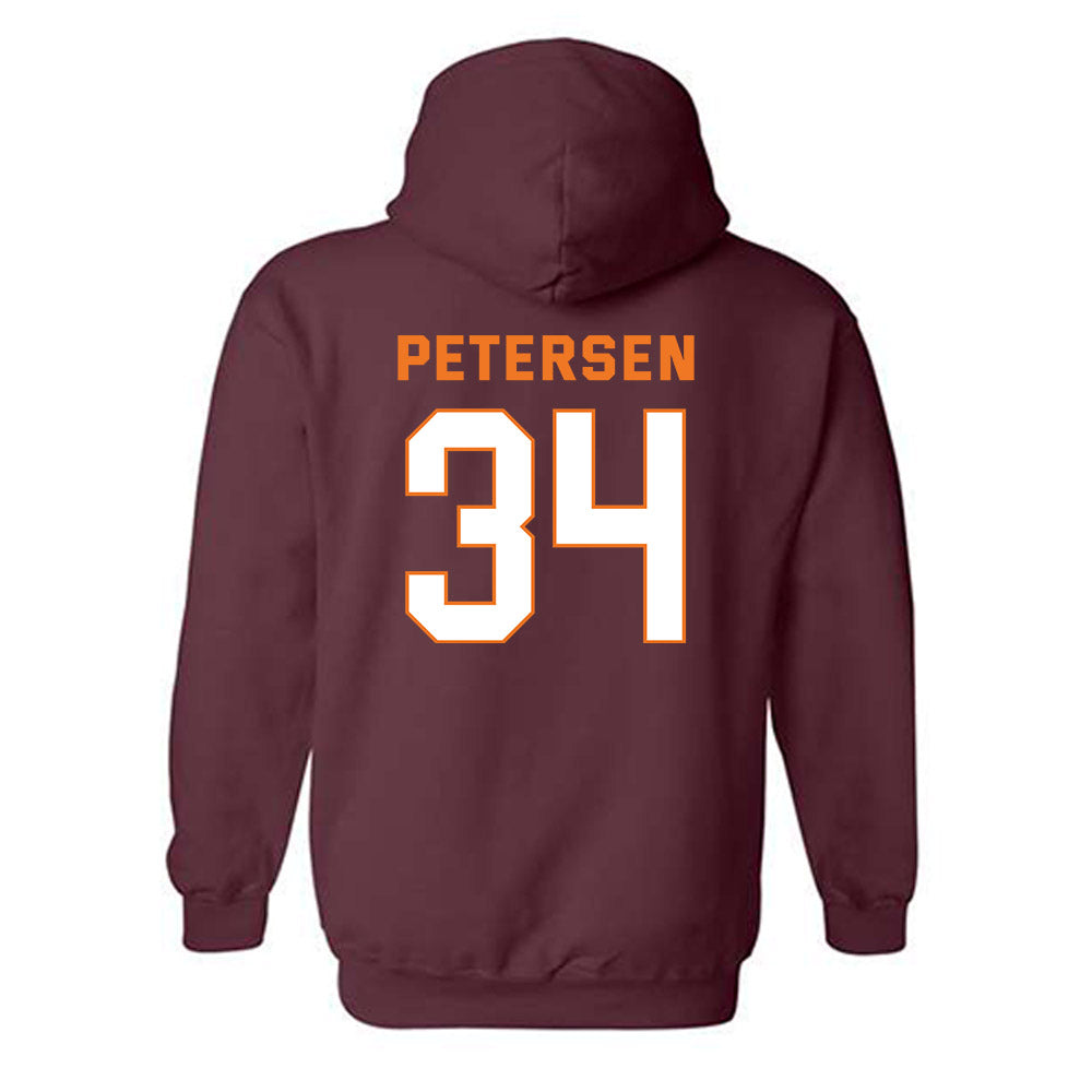 Virginia Tech - NCAA Women's Basketball : Kayl Petersen - Sports Shersey Hooded Sweatshirt-1