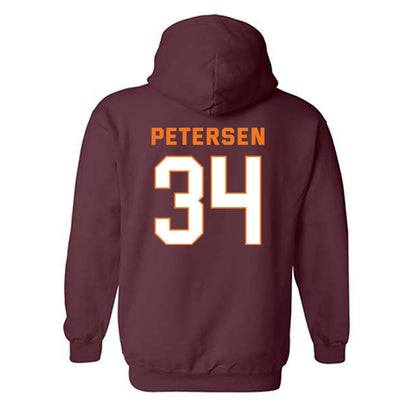 Virginia Tech - NCAA Women's Basketball : Kayl Petersen - Sports Shersey Hooded Sweatshirt-1
