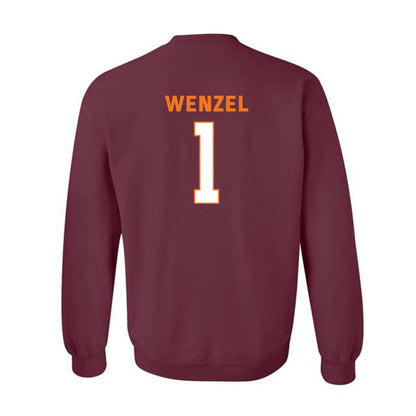 Virginia Tech - NCAA Women's Basketball : Carleigh Wenzel - Sports Shersey Crewneck Sweatshirt-1