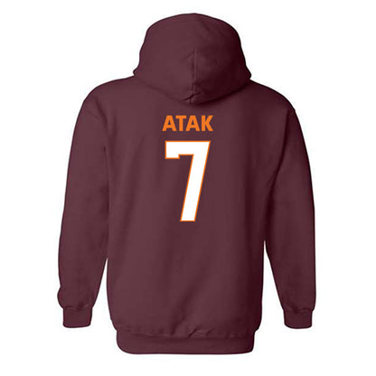 Virginia Tech - NCAA Men's Basketball : Kuol Atak - Sports Shersey Hooded Sweatshirt-1