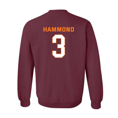 Virginia Tech - NCAA Men's Basketball : Ben Hammond - Sports Shersey Crewneck Sweatshirt-1