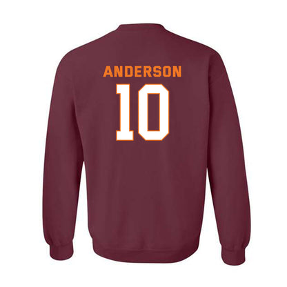 Virginia Tech - NCAA Women's Basketball : Kaleo Anderson - Sports Shersey Crewneck Sweatshirt-1