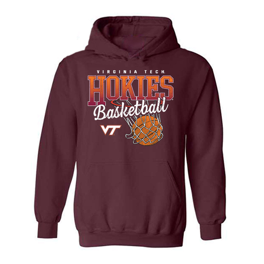 Virginia Tech - NCAA Women's Basketball : Aniya Trent - Sports Shersey Hooded Sweatshirt-0