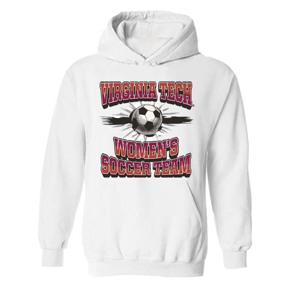Virginia Tech - NCAA Women's Soccer : Savannah Sabo - Sports Shersey Hooded Sweatshirt-0