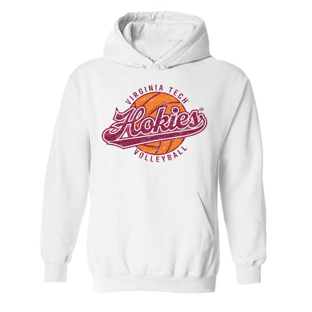 Virginia Tech - NCAA Women's Volleyball : Reese Hazelton - Sports Shersey Hooded Sweatshirt-0