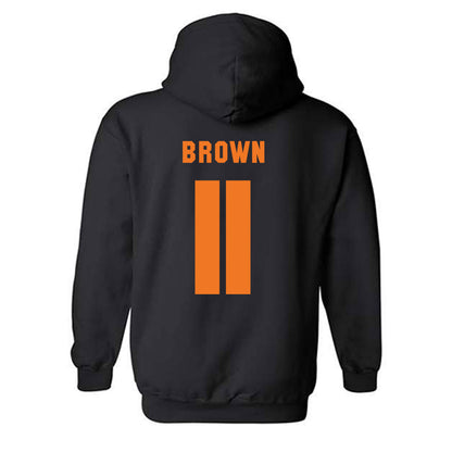Virginia Tech - NCAA Football : Davion Brown - Classic Shersey Hooded Sweatshirt-2