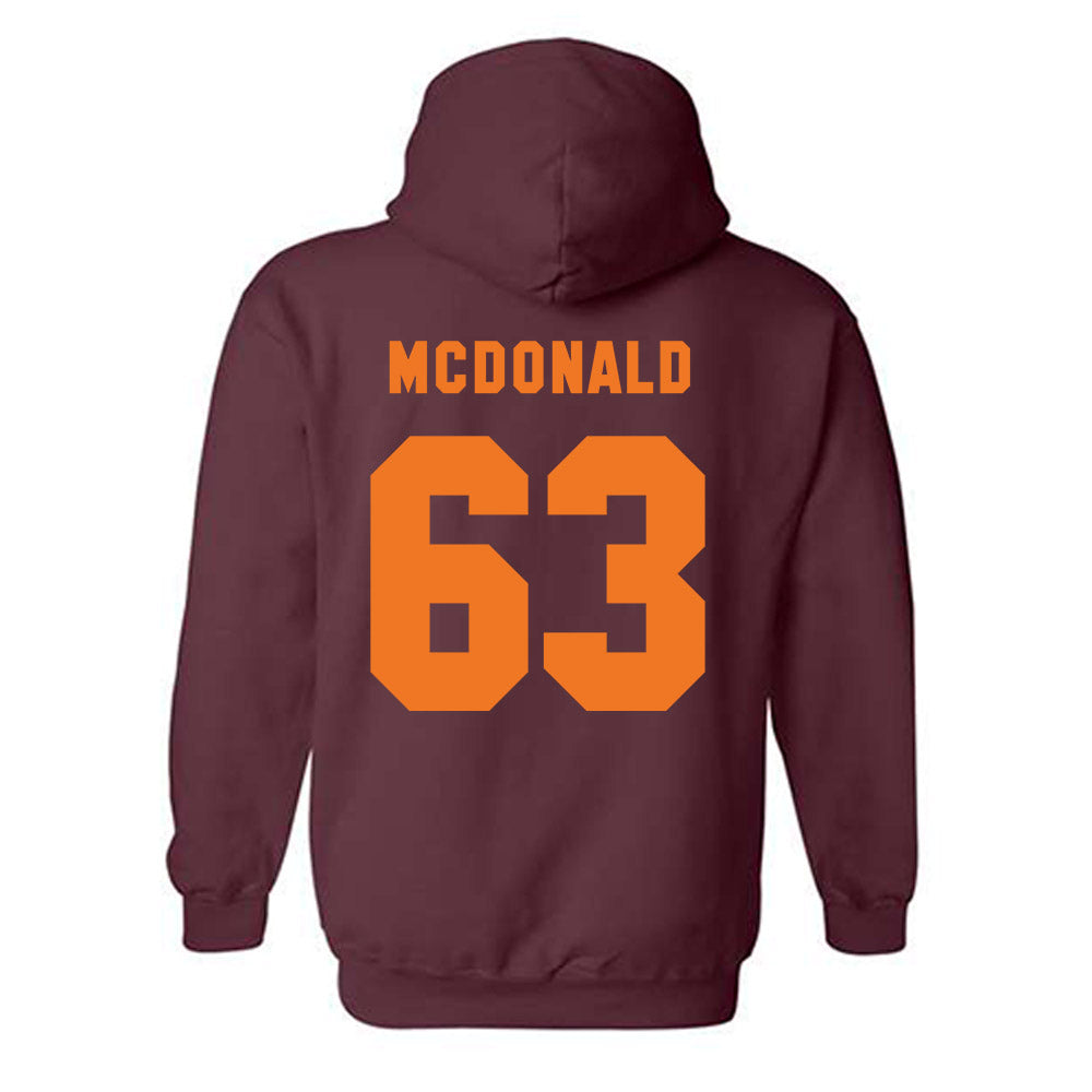 Virginia Tech - NCAA Football : Kamren Johnson - Classic Shersey Hooded Sweatshirt-3