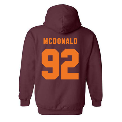 Virginia Tech - NCAA Football : Aiden Daugherty - Classic Shersey Hooded Sweatshirt-3