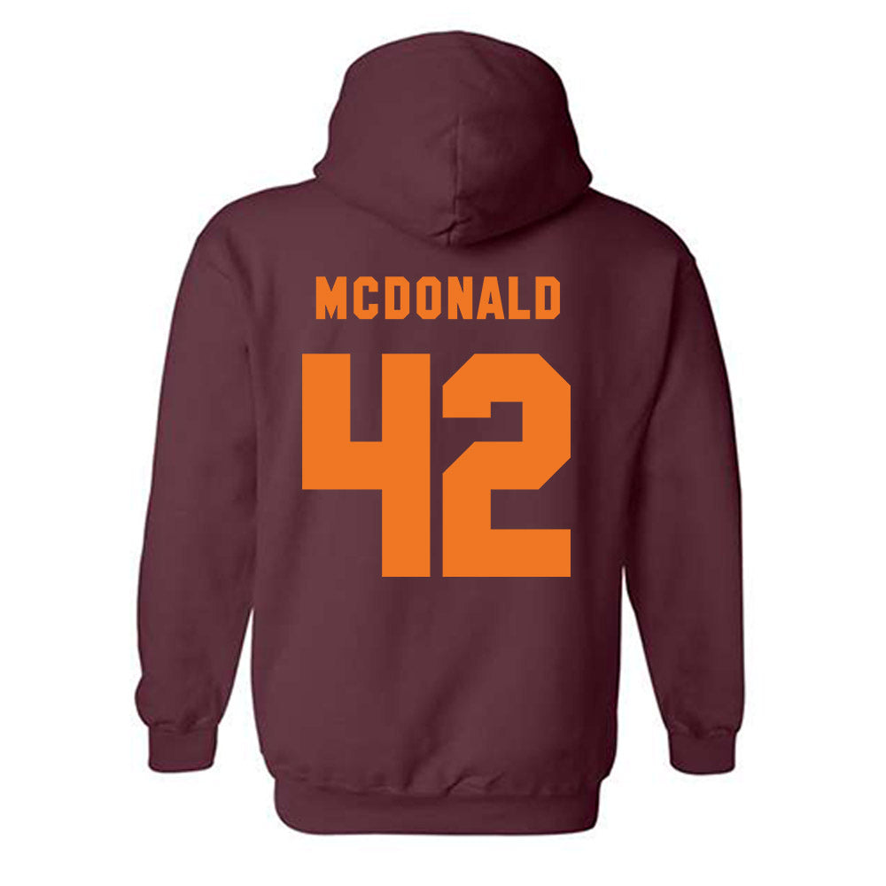 Virginia Tech - NCAA Football : Aycen Stevens - Classic Shersey Hooded Sweatshirt-3