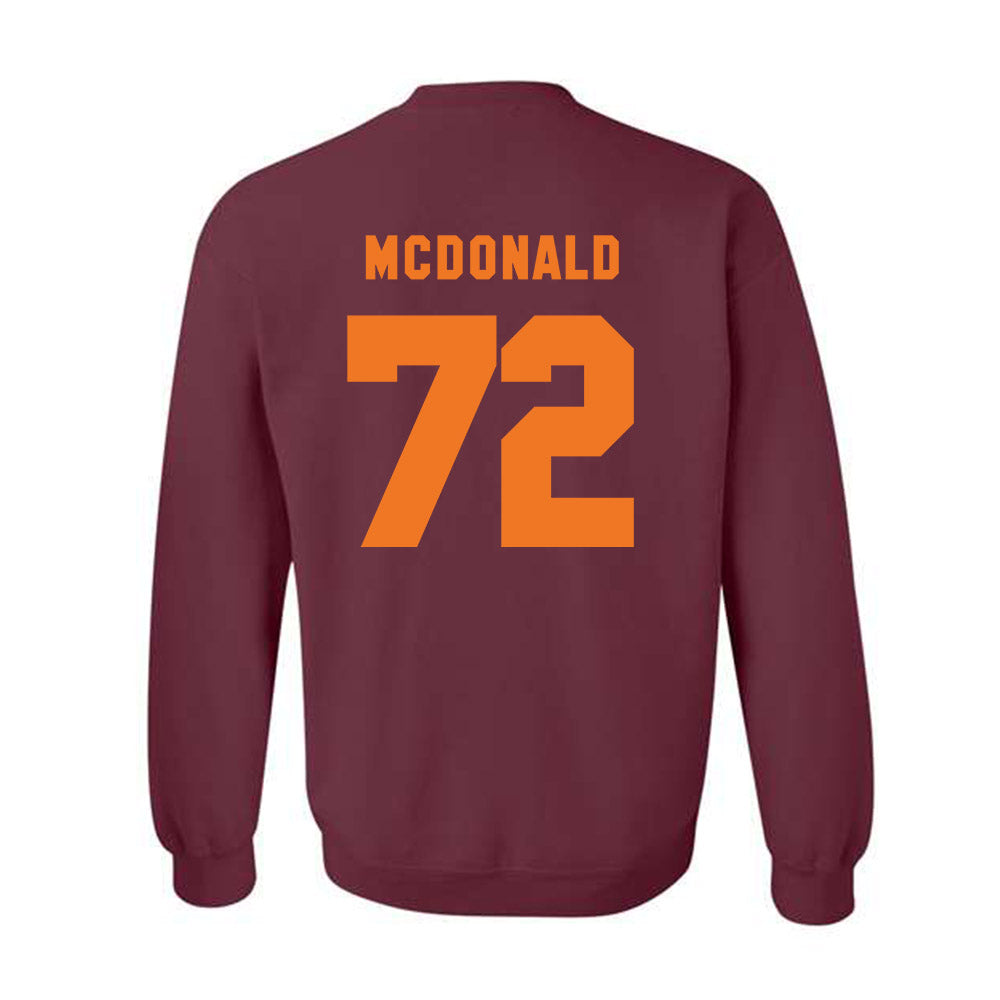 Virginia Tech - NCAA Football : Justin Terry - Classic Shersey Crewneck Sweatshirt-3