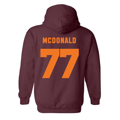 Virginia Tech - NCAA Football : Brody Meadows - Classic Shersey Hooded Sweatshirt-3
