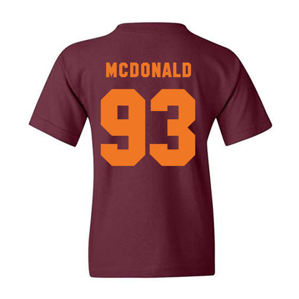 Virginia Tech - NCAA Football : Cole Byrd - Classic Shersey Youth T-Shirt-3