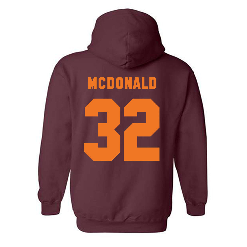Virginia Tech - NCAA Football : Deric Dandy - Classic Shersey Hooded Sweatshirt-3
