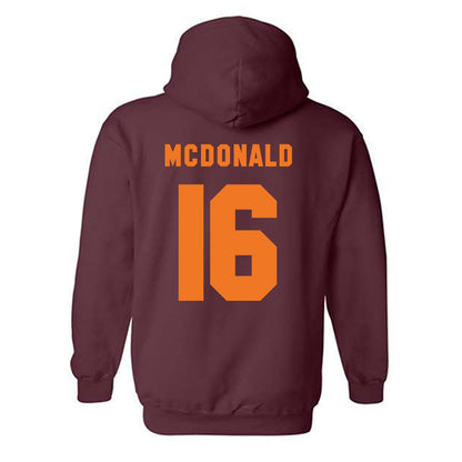 Virginia Tech - NCAA Football : Jeffrey Overton Jr. - Classic Shersey Hooded Sweatshirt-3