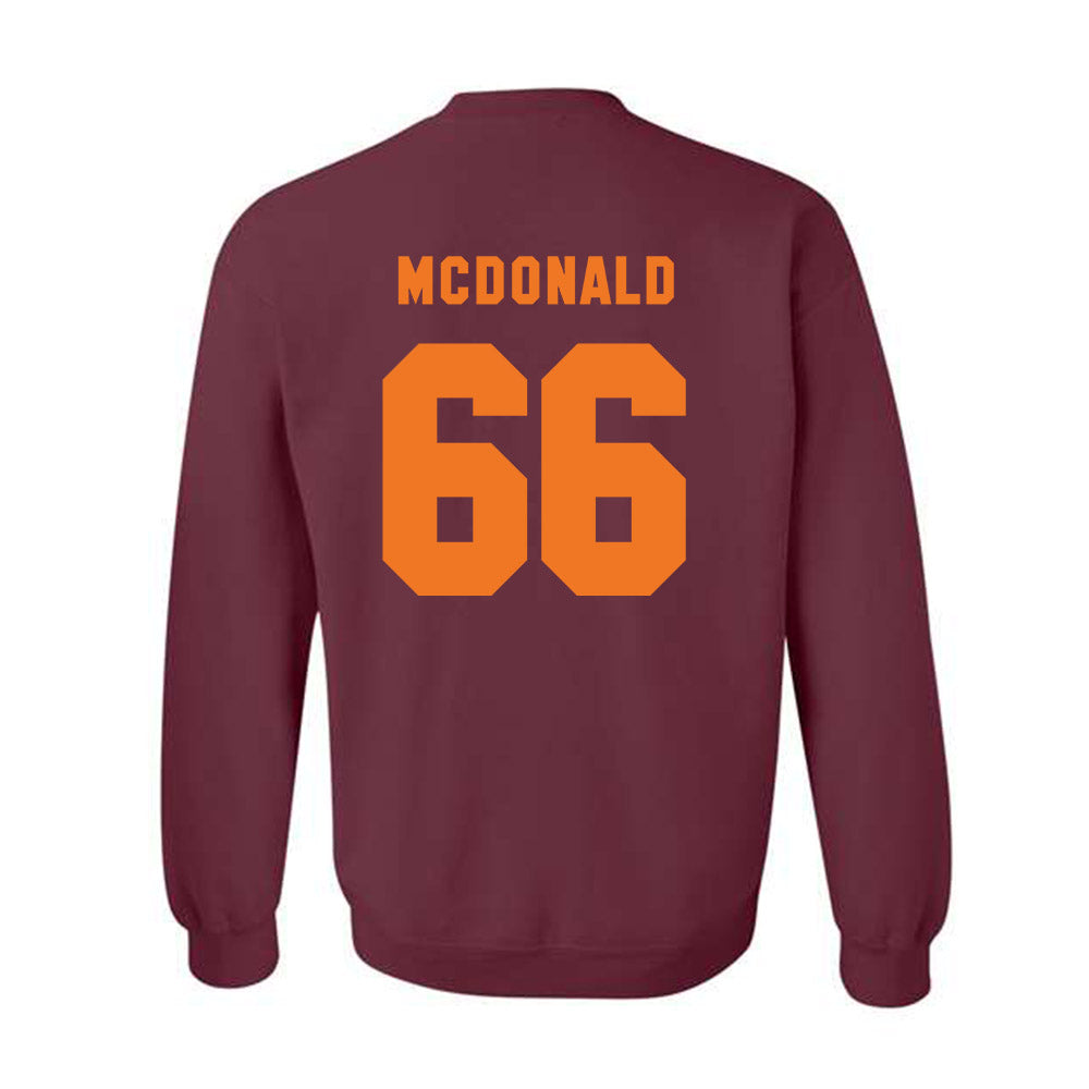 Virginia Tech - NCAA Football : Montavious Cunningham - Classic Shersey Crewneck Sweatshirt-3