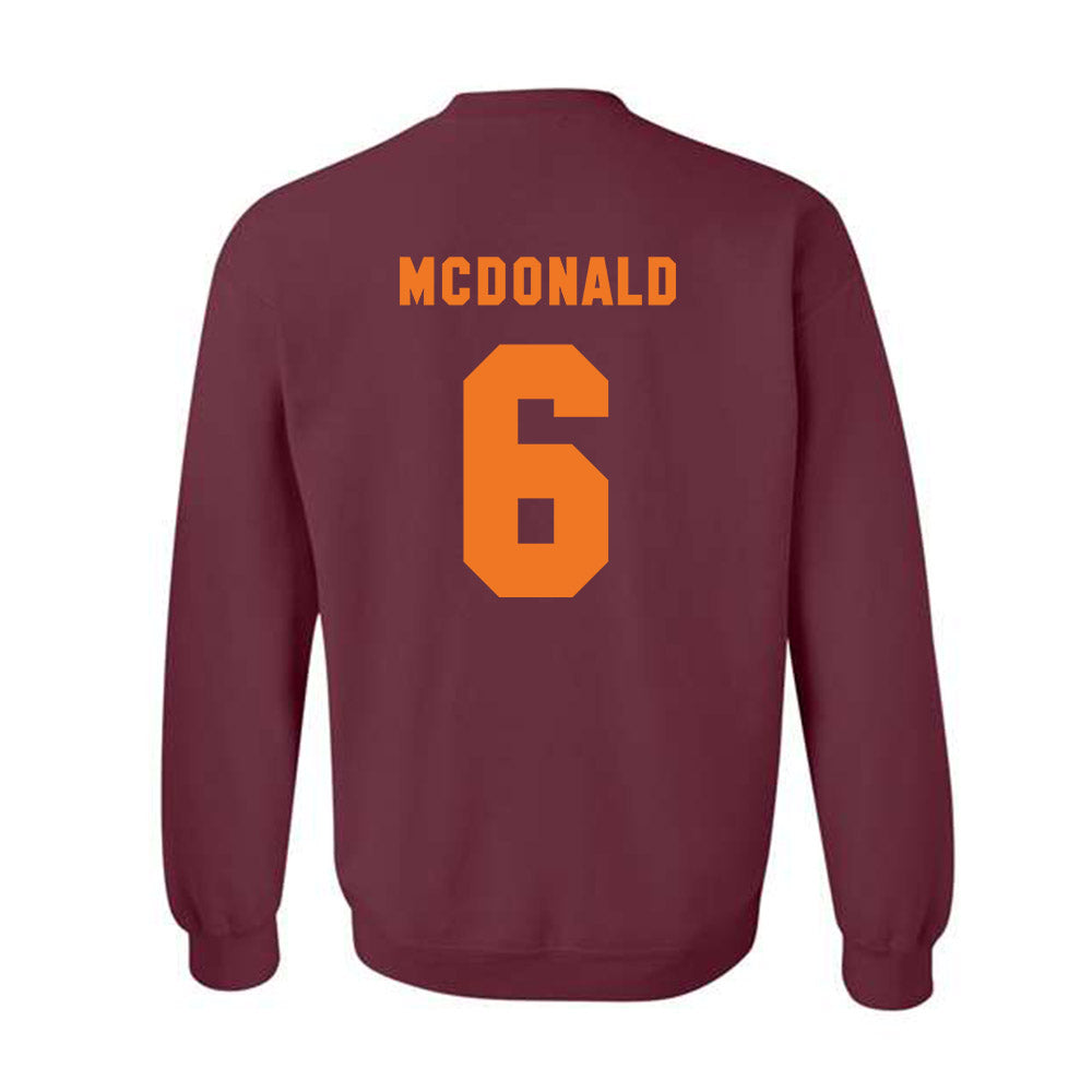 Virginia Tech - NCAA Football : Keylen Adams - Classic Shersey Crewneck Sweatshirt-3