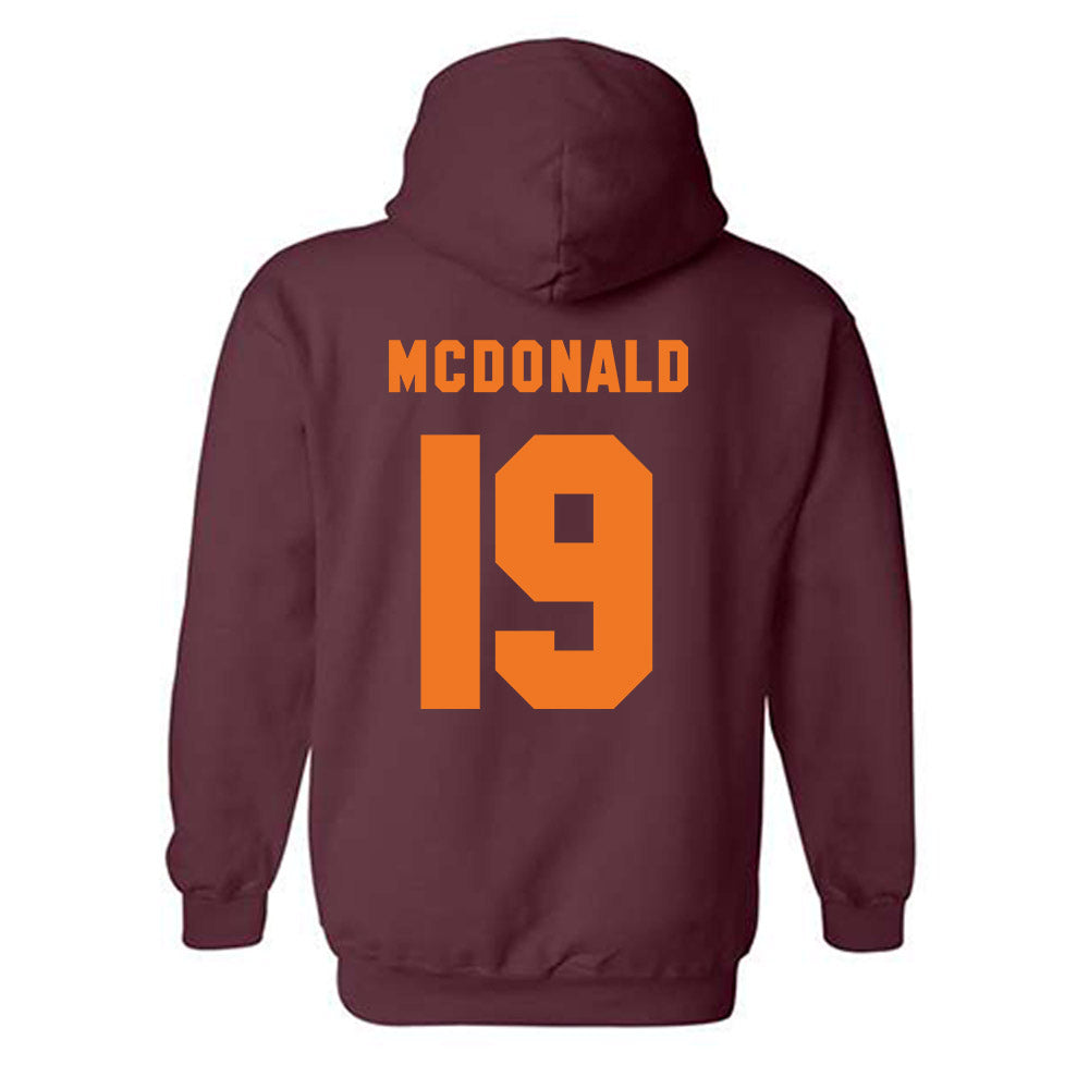 Virginia Tech - NCAA Football : Tyseer Denmark - Classic Shersey Hooded Sweatshirt-3