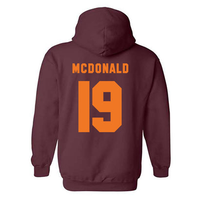 Virginia Tech - NCAA Football : Tyseer Denmark - Classic Shersey Hooded Sweatshirt-3