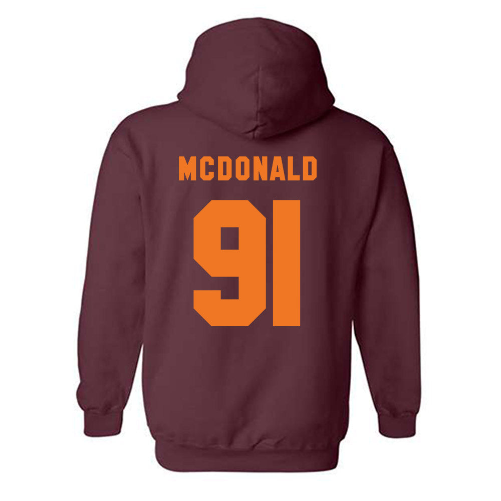 Virginia Tech - NCAA Football : Garrett Witherington - Classic Shersey Hooded Sweatshirt-3