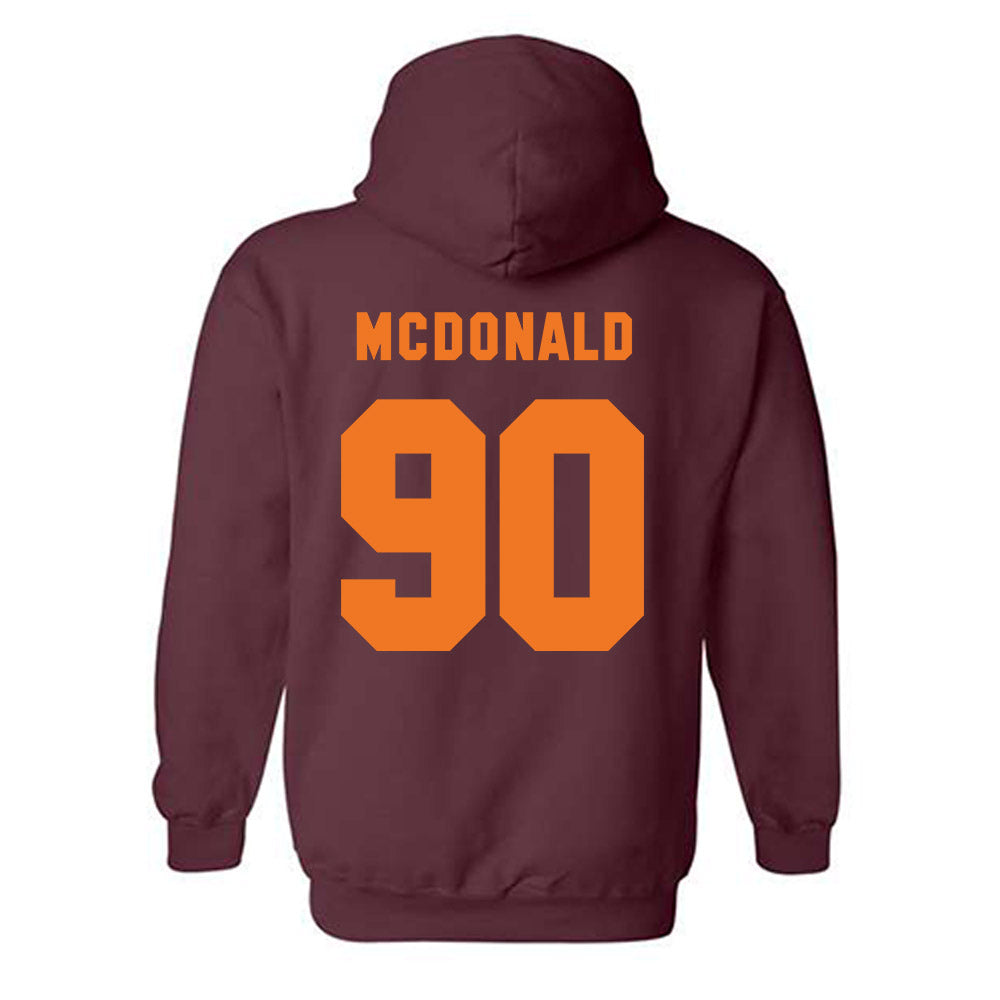 Virginia Tech - NCAA Football : Andrew Hanchuk - Classic Shersey Hooded Sweatshirt-3