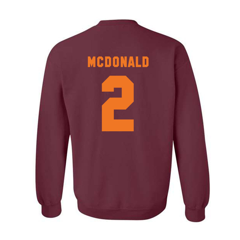 Virginia Tech - NCAA Football : Jaquez White - Classic Shersey Crewneck Sweatshirt-3